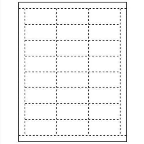 Paper Tags for Price Channel and Pegboard, 2.5" x 1.125"